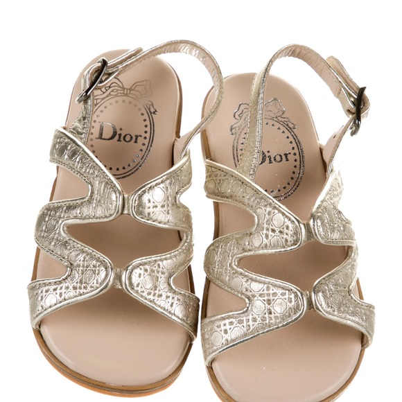 Christian Dior Cannage Leather Baby Sandals - Picture 10 of 10